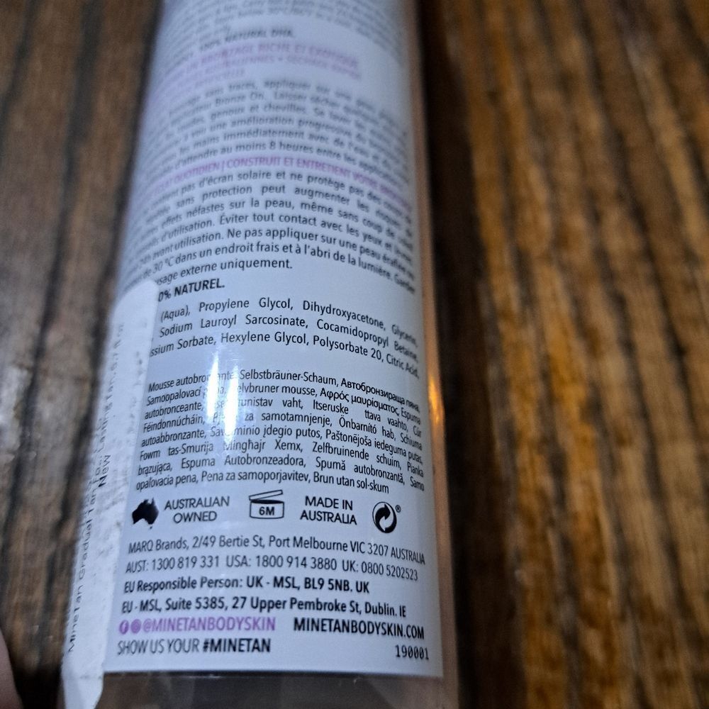 New Minetan Salon Formula ColorBase Everyday Glow Violet Self Tanner Unscented - Picture 6 of 6